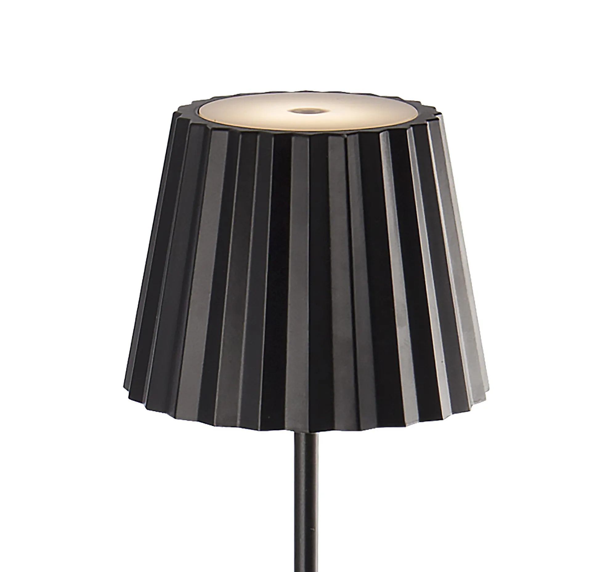 K2 Rechargeable Battery Operated Floor Lamp, 2.2W LED, 3000K, 188lm, IP54, USB Charging Cable Included, Black, 3yrs Warranty M7101  Mantra Fusion K2 Cordless
